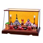 雛人形 真多呂 木目込み ひな人形 桃花雛セット ケース飾り 五人飾り 5人 ケース入り