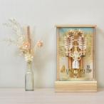 破魔弓 久月 コンパクト 破魔矢 初正月飾り 10号 獅狛 ケース飾り アクリル  ケース入り 銘木 針桐 本籐 モダン ミニ おしゃれ 2025