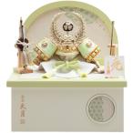 五月人形 久月作 コンパクト お祝い 兜飾り 収納飾り 徳川家康 正絹 若草 段縅 4号 カッコいい 端午の節句 おしゃれ No.30