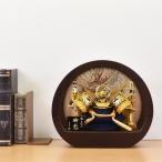 五月人形 コンパクト ケース入り 円型 丸形 上杉 兜 5号 金 上杉謙信 兜飾り アクリルケース おしゃれ モダン 木 かわいい 5月人形 かぶと 2026 ck25110-5