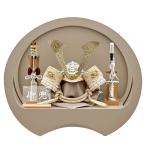 五月人形 ケース飾り 丸型 円形 コンパ