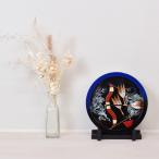 破魔弓 壁掛け コンパクト おしゃれ ミニ 龍虎 ブルー アクリル 破魔矢 初正月飾り 5号 1214-05-751