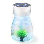 卓上加湿器 加湿器 七色変換LEDライト 超音波 卓上 大容量 潤い 静音 時間設定 USB オフィス 寝室用 LEDライト 空焚き防止 お贈り物