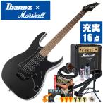エレキギター 初心者セット Ibanez  RG350ZB WK 入門 (マーシャル 16点) アイバニーズ ウィザードブラック