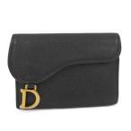 ChristianDior футляр для карточек седло кожа черный S5611CCEH M900