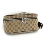 【中古】GUCCI ボディバッグ ロゴ GG キャンバス ベージュ 630915