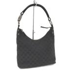 GUCCI ワンショルダーバッグ GGキャンバス レザー ブラック 115003
