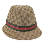 GUCCI バケットハット GGキャンバス シェリーライン 表記サイズ M