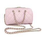 CHANEL 2WAYハンドバッグ マトラッセ ラムスキン ピンク AP4474