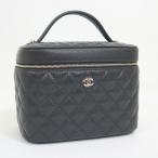 CHANEL Chanel время отсутствует Classic косметичка черная икра s gold черный × Gold металлические принадлежности AP2573