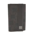 dunhill 6 полосный чехол для ключей Logo plate PVC покрытие Brown 