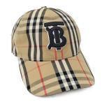 BURBERRY ベースボールキャップ BTロゴ ノバチェック 表記サイズ56