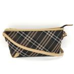 BURBERRY ワンショルダーバッグ ノバチェック キャンバス ブラック系