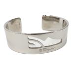 Salvatore Ferragamo браслет металлизированный серебряный 
