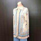 FENDI フェンディ ブラウス ベージュ×マルチカラー ビスコース×ヨーレン ＃42