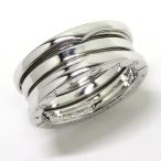 Yahoo! Yahoo!ショッピング(ヤフー ショッピング)【中古】BVLGARI ビー・ゼロワンリング B.ZERO1 3バンド 750WG K18WG ホワイトゴールド 表記サイズ：56 約10.6g