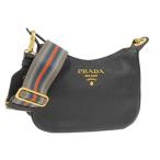 ショッピングPRADA PRADA ショルダーバッグ ヴィッテロフェニックス レザー ブラック 1BC180
