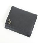 ショッピングPRADA PRADA 二つ折り財布 サフィアーノレザー ブラック×シルバー金具 2MO005