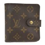 LOUIS VUITTON コンパクトジップ 二つ折り財布 モノグラム ブラウン M61667