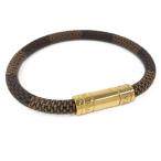 LOUIS VUITTON ブラスレ キープイット ブレスレット ダミエ エベヌ メッキ M6139F