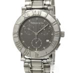 Tiffany&amp;Co. メンズ 腕時計 アトラス クロノグラフ クオーツ SS グレー文字盤 Z0002.32.10A11A