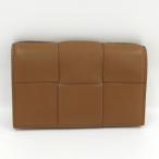 BOTTEGA VENETA カセット カードケース マキシイントレチャート レザー ブラウン 755370