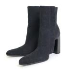 BALENCIAGA Balenciaga Denim сапоги черный 24cm 544235