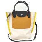 LONGCHAMP カバロンシャンXS ショッピングバッグ ベージュ ファブリック