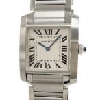 Cartier タンクフランセーズMM クオーツ SS アイボリー文字盤 W51003Q3