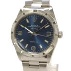 ROLEX エアキング 自動巻き SS ブルー
