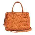 ショッピングMIUMIU MIUMIU 2WAYバッグ レザー オレンジ