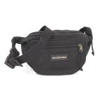 BALENCIAGA сумка-пояс Logo нейлон парусина черный 482389