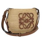 ショッピングLOEWE LOEWE ビーハイブ バスケット ショルダーバッグ かごバッグ アナグラム ベージュ系 A223Z48X03