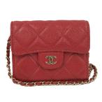 ショッピングCHANEL CHANEL チェーンウォレット ショルダーバッグ マトラッセ キャビアスキン AP0238