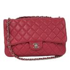 CHANEL マトラッセ チェーンショルダーバッグ ピンク レザー