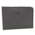 GUCCI GGs шкив m клатч ручная сумочка серый серия PVC кожа 792117