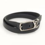 LOUIS VUITTON латунь Rene Ogura m браслет кожа metal черный M6257