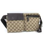 GUCCI сумка "body" GG парусина кожа Brown 28566