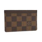LOUIS VUITTON футляр для визитных карточек футляр для карточек porutokarutosa-n тянуть Damier ebenN61722