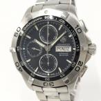 TAGHEUER メンズ 腕時計 アクアレーサー ダイバーズ クロノグラフ SS 自動巻 ブラック文字盤 CAF2010