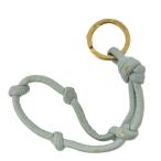 BOTTEGABENETA кольцо для ключей ремешок металлизированный Gold 