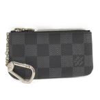 ショッピングダミエ LOUIS VUITTON キーリング付きコインケース ポシェットクレ ダミエグラフィット N60155