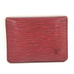 LOUIS VUITTON футляр для карточек чехол для пропуска poruto2karutoveru TIKKA ru epi ka стойка Lien красный M63207
