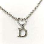 ショッピングラインストーン Christian Dior ネックレス メッキ ラインストーン シルバー