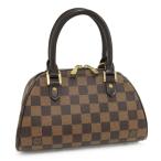ショッピングダミエ LOUIS VUITTON リベラミニ ハンドバッグ ダミエ エベヌ N41436