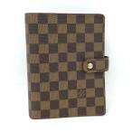 ショッピングシステム手帳 LOUIS VUITTON アジェンダMM システム手帳カバー ダミエ エベヌ R20240