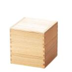 ショッピング重箱 J-kitchens 木製 重箱 運動会 白木塗タモ50三段重 内朱 （1組) 15.1cm 日本製 並行輸入品