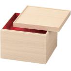 ショッピング重箱 J-kitchens 御節重箱 日本製 3段 8.0寸 良木 紙 司白木 24.2cm x 24.2cm x 16.0cm