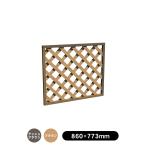 人工木ユニットデッキll ラティスフェンス8090 全2色(アッシュブラウン/ブラウン) ウッドデッキ