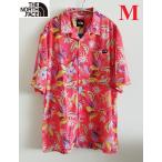 ノースフェイス アロハシャツ 半袖 メンズ 胸ポケット リラックスフィット ハワイアンシャツ カジュアル M'S NEW HOLIDAY S/S SHIRTS 冷感 NH8SL02B